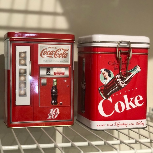 2 Coca-Cola Canisters